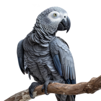 africano grigio pappagallo, isolato sfondo png