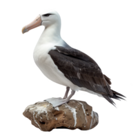 albatros oiseau, noir et blanc couleur, isolé Contexte png