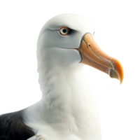 albatros oiseau, noir et blanc couleur, isolé Contexte png