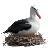 Albatrosse Vogel, schwarz und Weiß Farbe, isoliert Hintergrund png