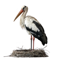 abdims stork fågel, transparent bakgrund png