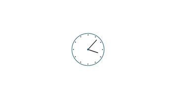 spinning clock animation. time lapse of clock icon. video