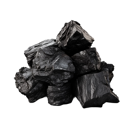 heap of coal on transparent background png