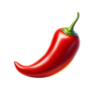 Red chili pepper on transparent background png