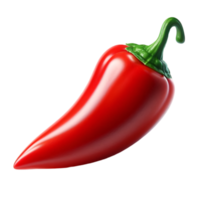 Red chili pepper on transparent background png