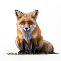 A red fox is standing png