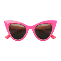 Pink Sunglasses with Sunshaped Frames Isolated on Transparent Background png