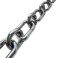 A chain with a link on it on transparent backgroound. png