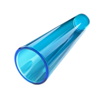 une bleu tube avec une transparent Contexte. png