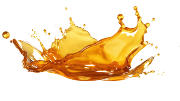 honey drop and splash element on isolated background png