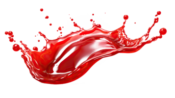 chili sauce splash element on isolated background png