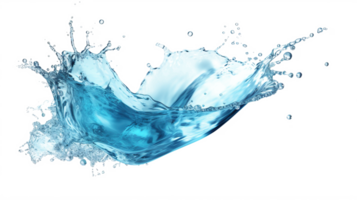 water splash element on transparent background png