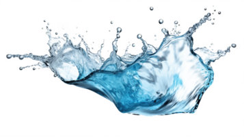 water splash element on transparent background png