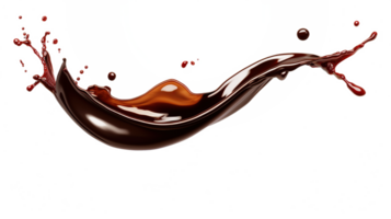 soy sauce splash element on isolated background png