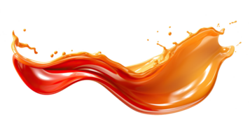 sauce splash element on isolated background png