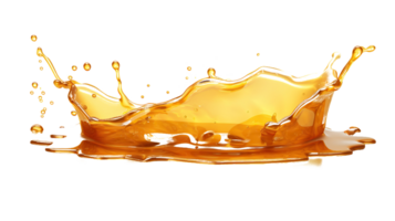 honey drop and splash element on isolated background png