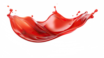 chili sauce splash element on isolated background png