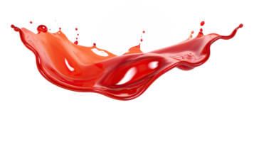 chili sauce splash element on isolated background png