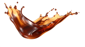 soy sauce splash element on isolated background png