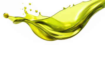 olive oil splash element on isolated background png