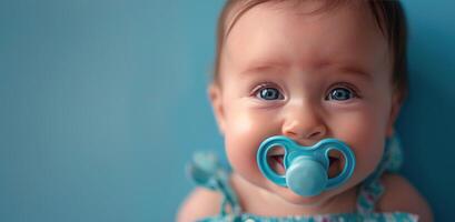 Infant With Pacifier photo
