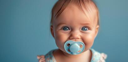 Infant With Pacifier photo