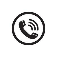 Call icon. Noisy phone. Flat call symbol. Isolated on white background. vector