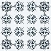 Flat mandala seamless pattern template vector