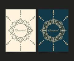 Flat Cover Border Circle Pattern vector