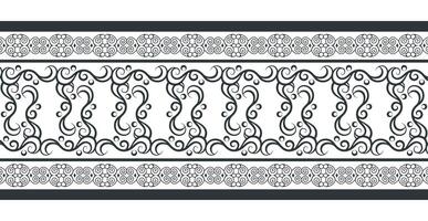 ornamental pattern border Design Template vector