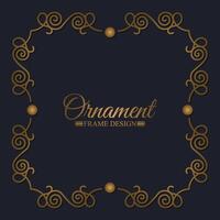 Elegant decorative frame design background vector