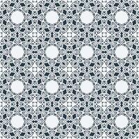 Flat mandala seamless pattern template vector