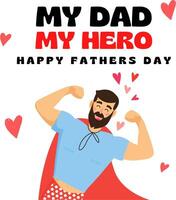 happy father's day card vector