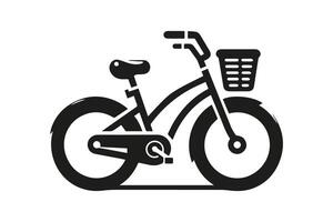 Bicycle illustration hand shape vector