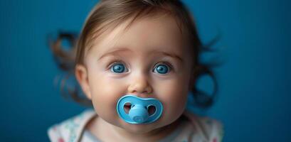 Infant With Pacifier photo