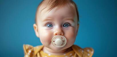 Infant With Pacifier photo