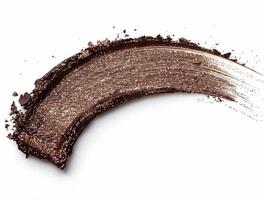 Brown Liquid Close-Up on White Background photo