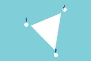 Business team and teamwork concept. Symbol of cooperation, process, solution. connecting people vector
