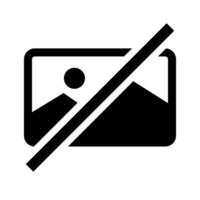 No image silhouette icon. vector