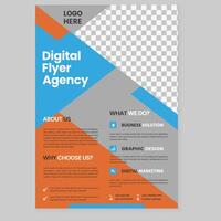 Portfolio geometric design, Minimal brochure layout and modern report business flyers poster template vector