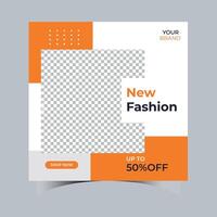 Modern Fashion Social Media Template vector