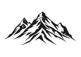 A mountain silhouette vector