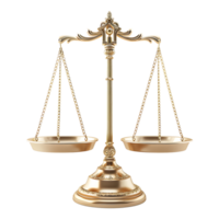 Balance scale isolated on transparent background png