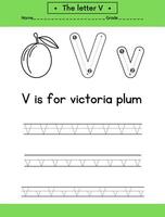 alphabets tracing letters for hand practicing vector