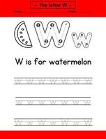 alphabets tracing letters for hand practicing vector