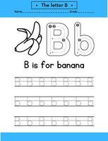 alphabets tracing letters for hand practicing vector