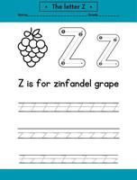 alphabets tracing letters for hand practicing vector