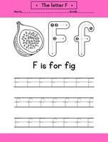 alphabets tracing letters for hand practicing vector