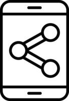 Link Analysis Icon Design vector