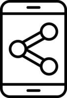 Link Analysis Icon Design vector